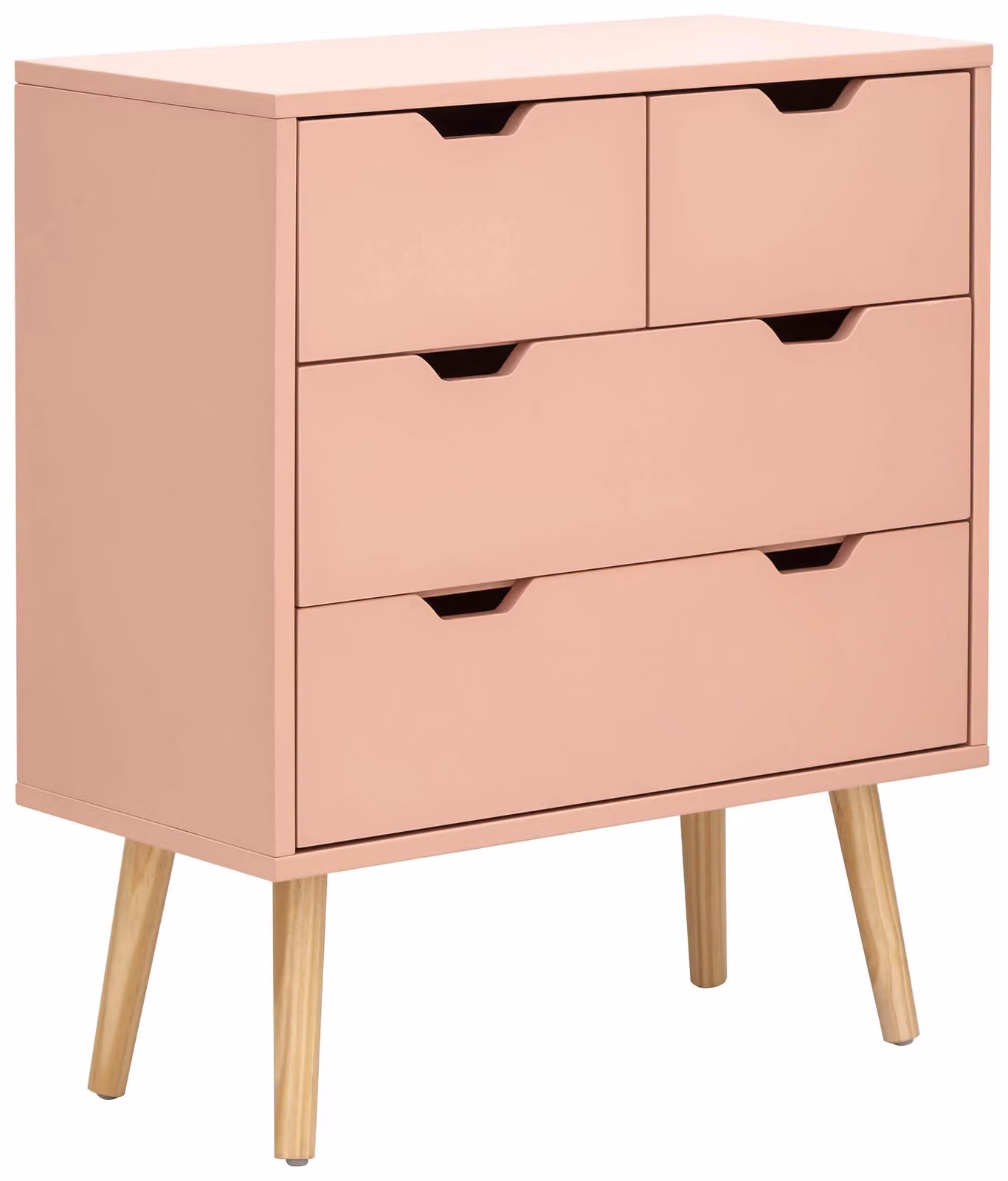 GFW Nyborg 2+2 Drawer Chest in Pink – 3