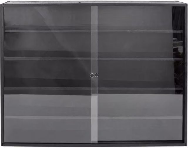 NESTLUNE 5-Tier Wooden Toy Model Storage Case and Collection Shelf in Black – 1