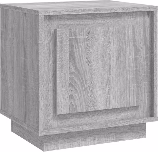 Berkfield Home Grey Sonoma Bedside Cabinet in Engineered Wood W/D/H: 44 x 35 x 45 cm