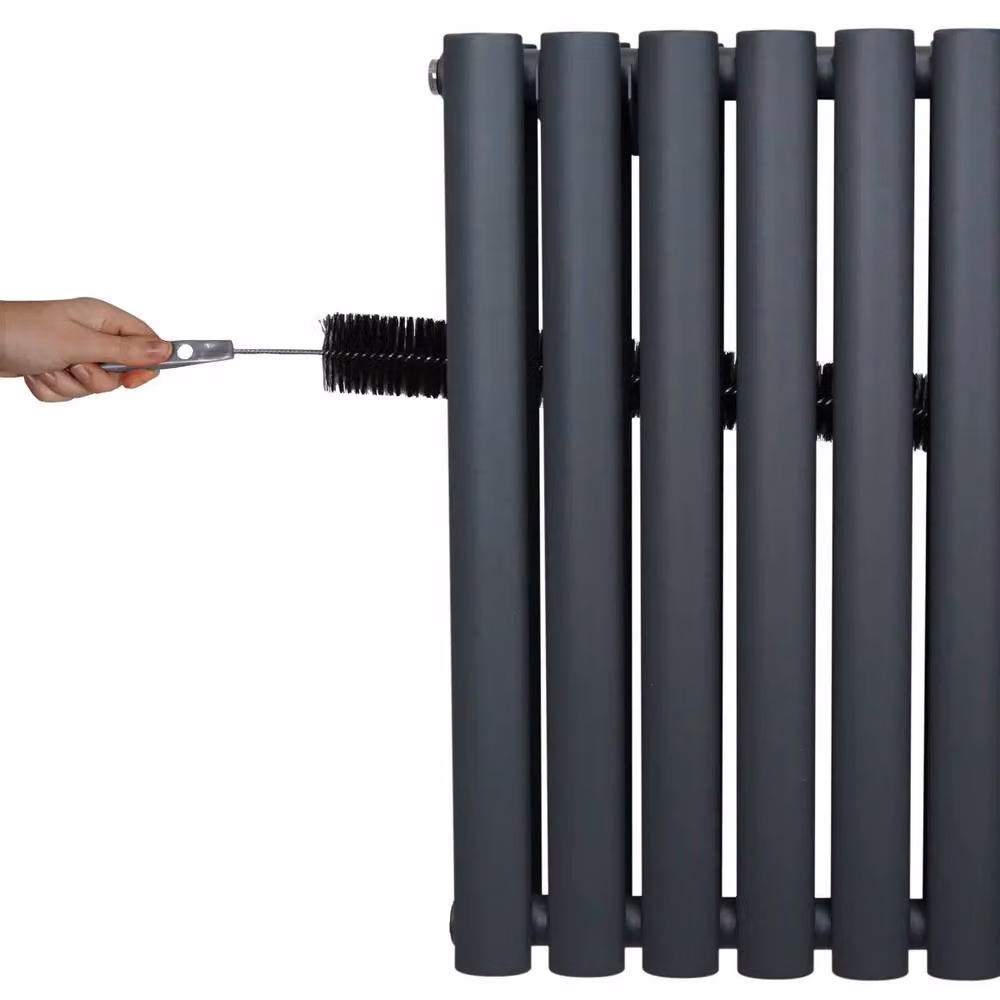 Monstershop Oval Column Radiator in Anthracite Grey, H: 180 cm, W: 60 cm – 5