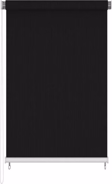 Berkfield Home Outdoor Roller Blind, Black, W: 140 cm, H: 230 cm