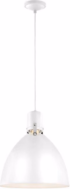Elstead Brynne LED Medium Dome Suspended Ceiling Pendant Light in Chrome