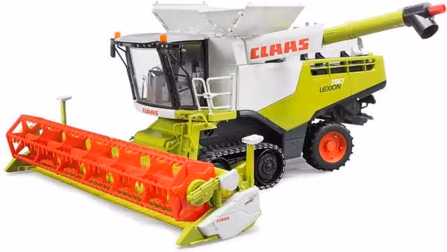 Bruder Claas Lexion 780 Terra Trac Combine Harvester 1:16 Scale Model Vehicle in Green and White