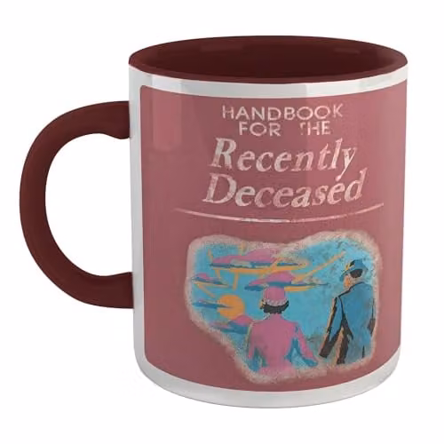 Zavvi Beetlejuice Handbook for the Recently Deceased Ceramic Mug in Burgundy and Multicolour
