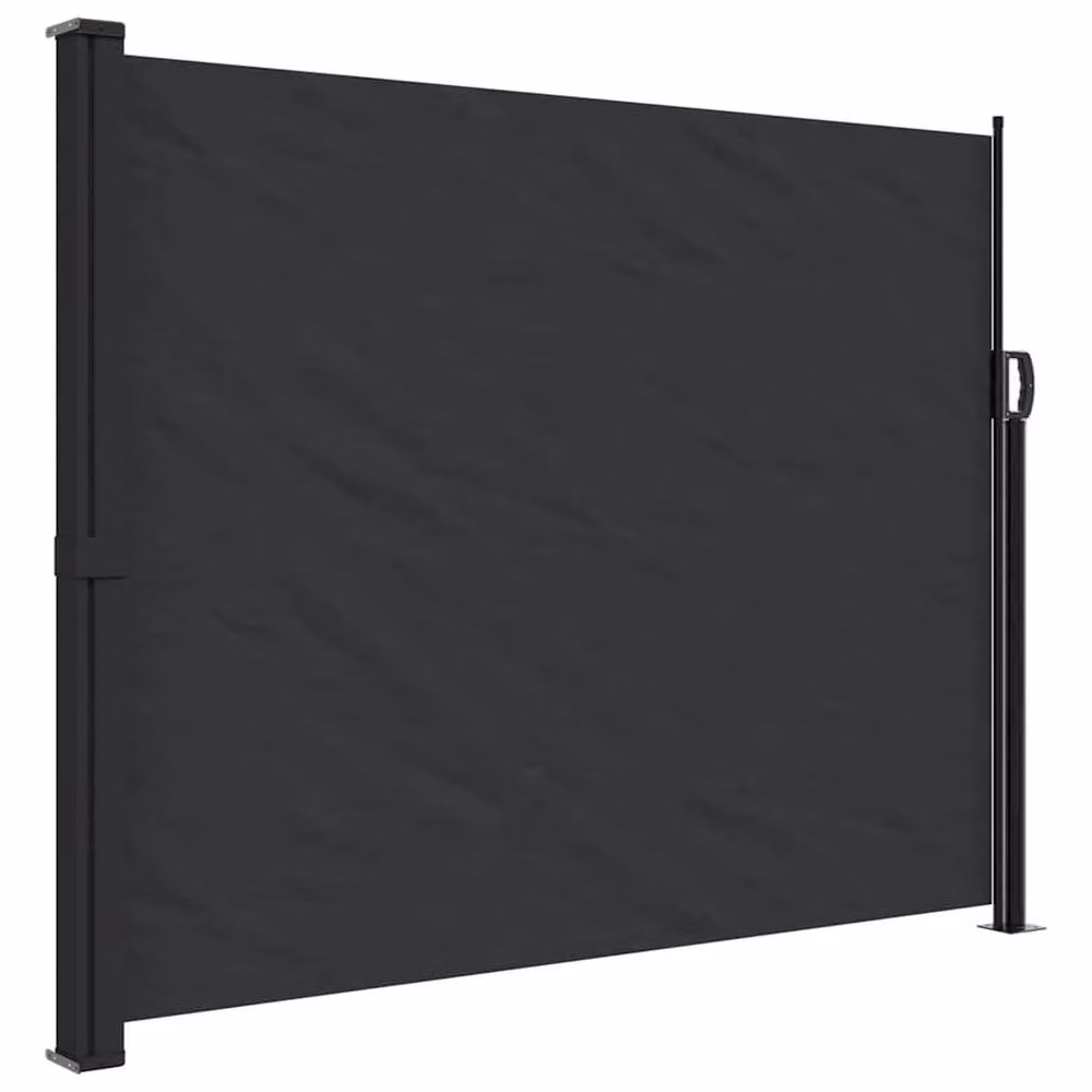 Berkfield Home Retractable Side Awning in Black, W/H: 600 x 160 cm – 2