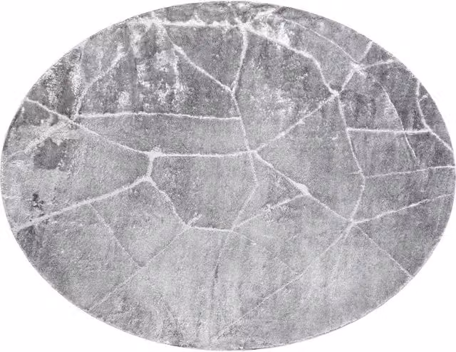 RugsX Mefe Round Grey Modern Rug, Diameter: 100 cm