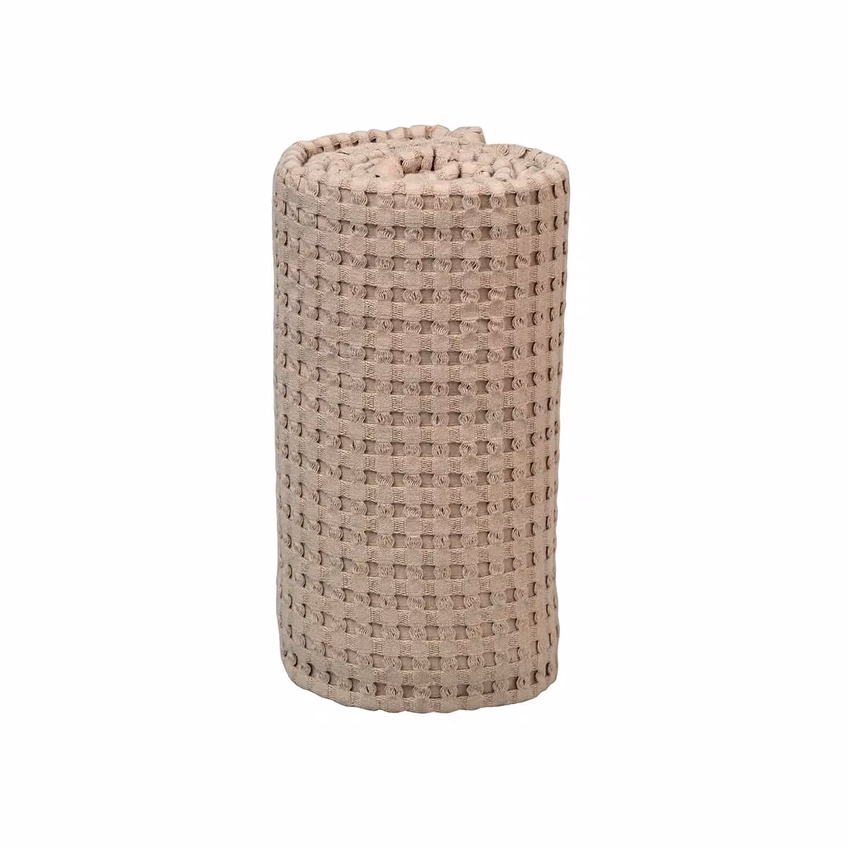 Lulujo Waffle Pique Cotton Baby Blanket in Sand, W/D/H: 80 x 100 x 1 cm – 2
