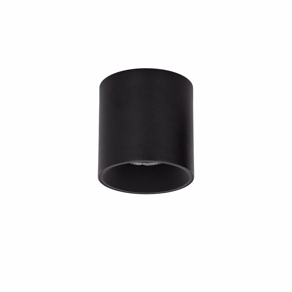 Netlighting Altisma Round Surface Mounted LED Downlight in Matt Black, 3000K Warm White – 2