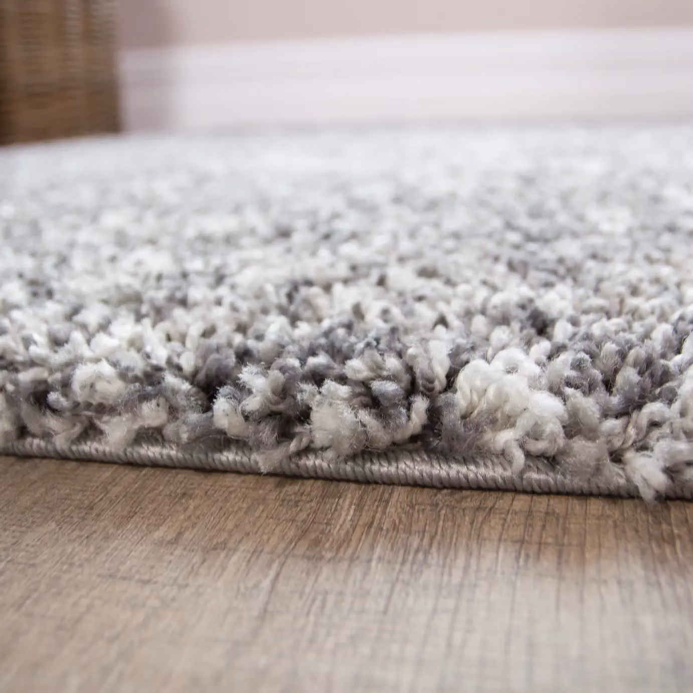 Kukoon Soft Shaggy Grey Silver Deep Pile Fluffy Rug, W: 200 cm, D: 290 cm – 2