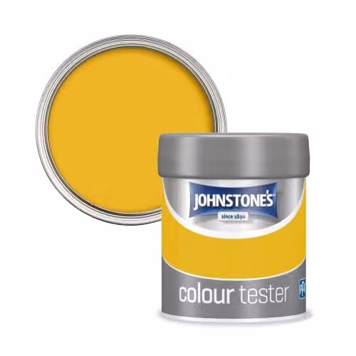 Johnstone's Colour Sample Tester Pot in Yellow Diamond, 75ml