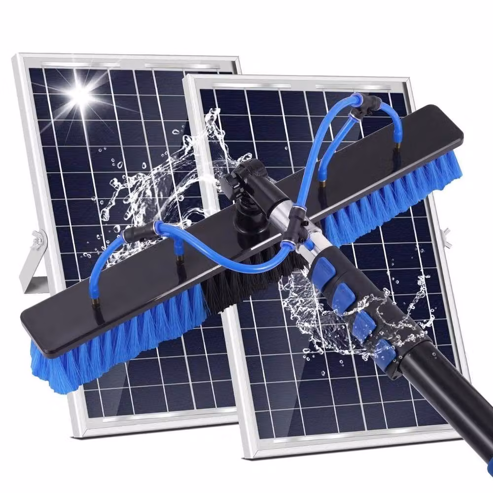 EONLION Blue Extendable Water Fed Window Cleaner Brush with Telescopic Handle – 5