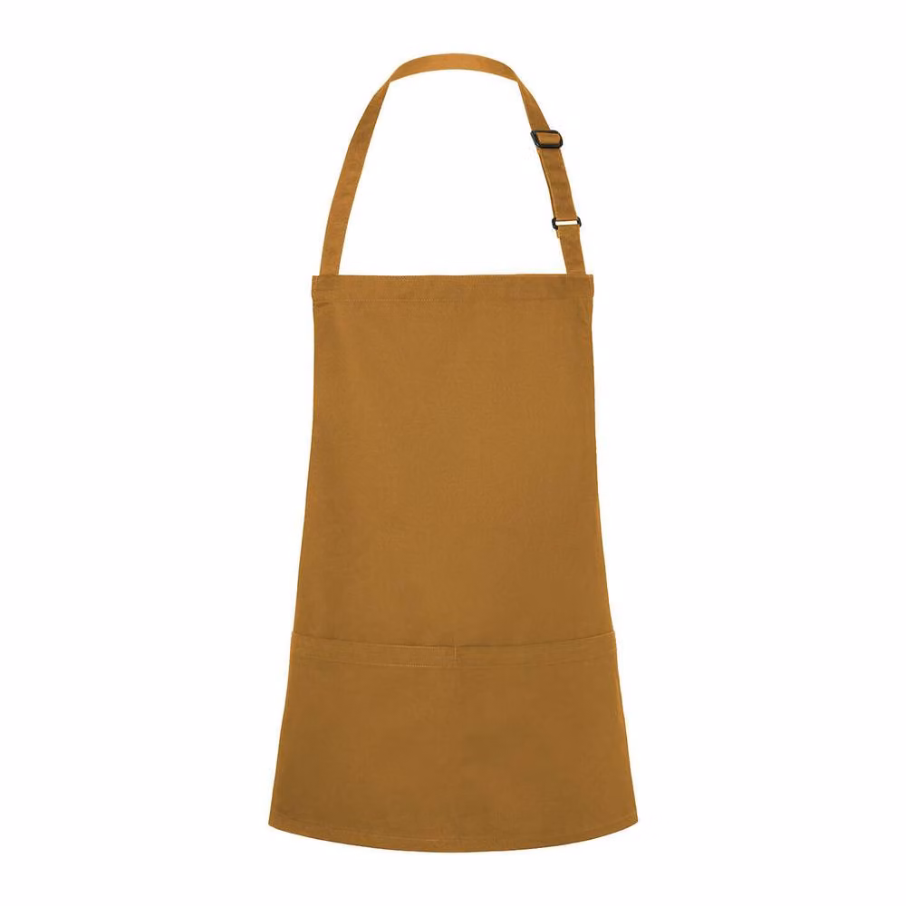 Karlowsky Short Pocket Bib Apron in Yellow – 2