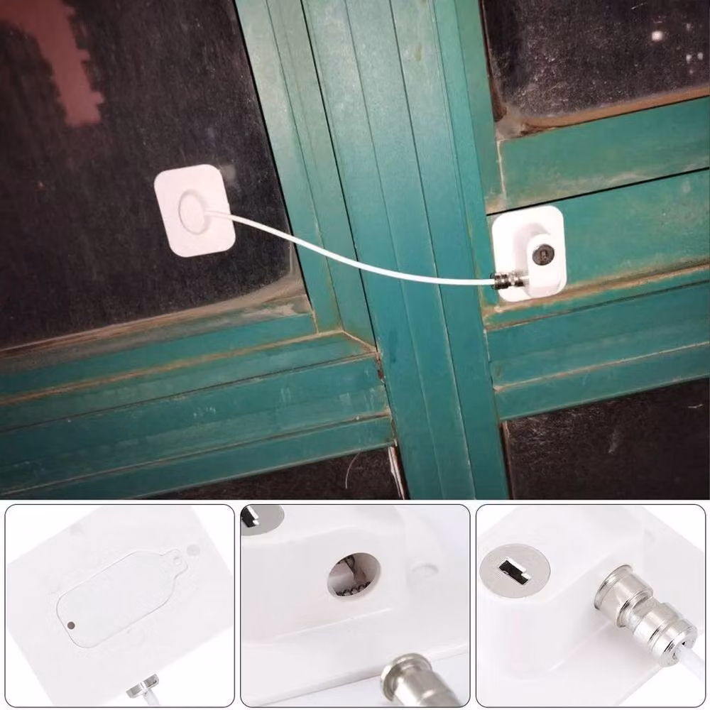 PAWNORA 4-Piece White Window and Door Cable Restrictor Set – 3
