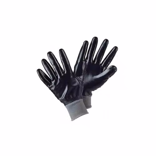 Briers Advanced Waterproof Dry Grips Heavy Duty Gardening Gloves, Black and Grey Nitrile, Unisex, Size Large