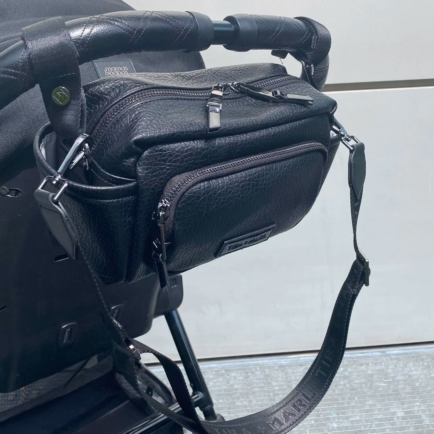 Tiba + Marl Inka Buggy Organiser in Black with Carrying Strap – 4