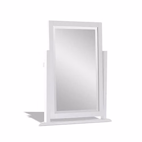 Statement Furniture Edward Hopper Dressing Table Mirror in White with Bevelled Glass, W: 55 cm, H: 70 cm – 2