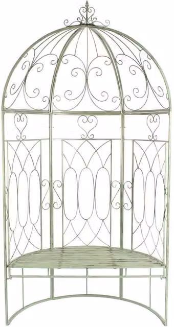 Ascalon Design Ltd Lattice Garden Arbour in Green, W120 x D60 x H230 cm