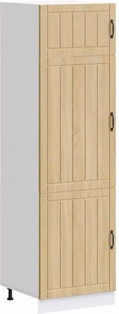 Berkfield Home Lucca Kitchen Tall Cupboard in Sonoma Oak, Light Brown