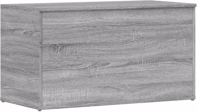 Berkfield Home Grey Sonoma Storage Chest, W: 84 cm, D: 42 cm, H: 46 cm