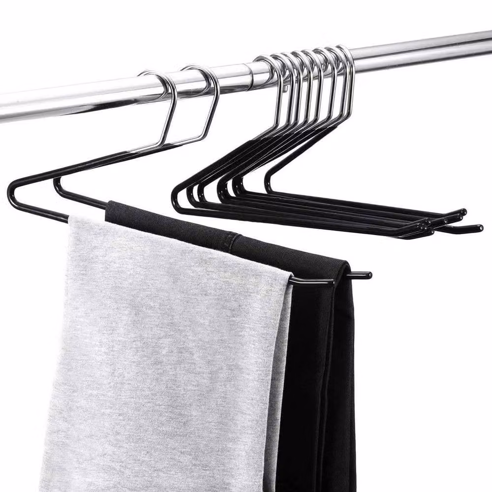 PAWNORA 10 Pack Heavy Duty Non Slip Metal Hangers in Black – 5