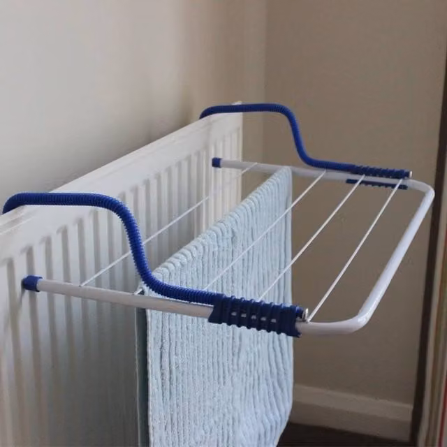 EONLION Folding Clothes Radiator Drying Airer in White, 100 cm
