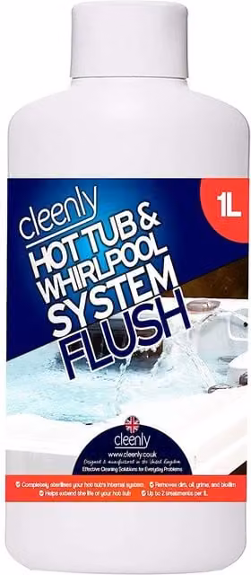 cleenly Hot Tub and Whirlpool System Flush, 1 l