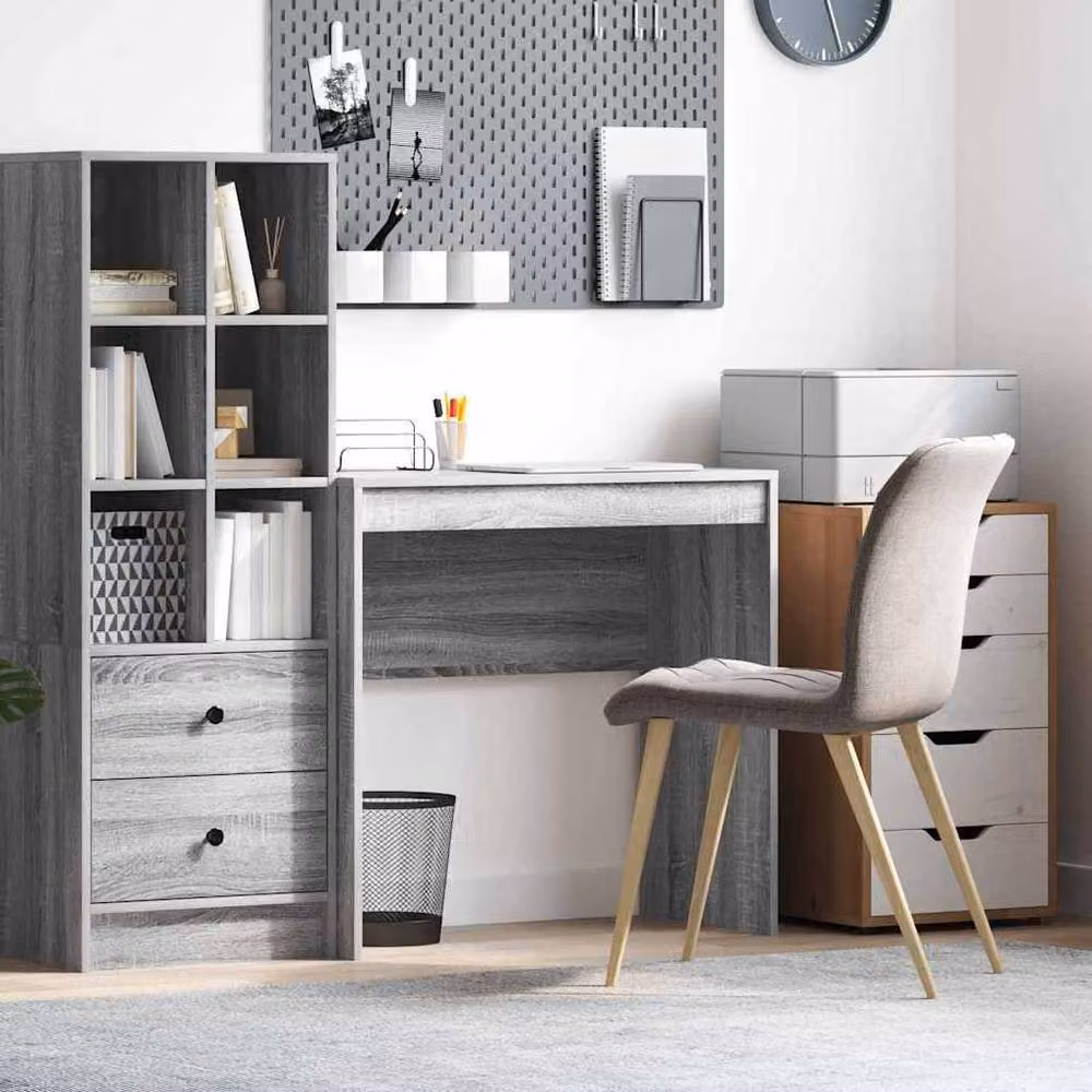 Berkfield Home Grey Sonoma Writing Desk, W/D/H: 80 x 40 x 76 cm – 2