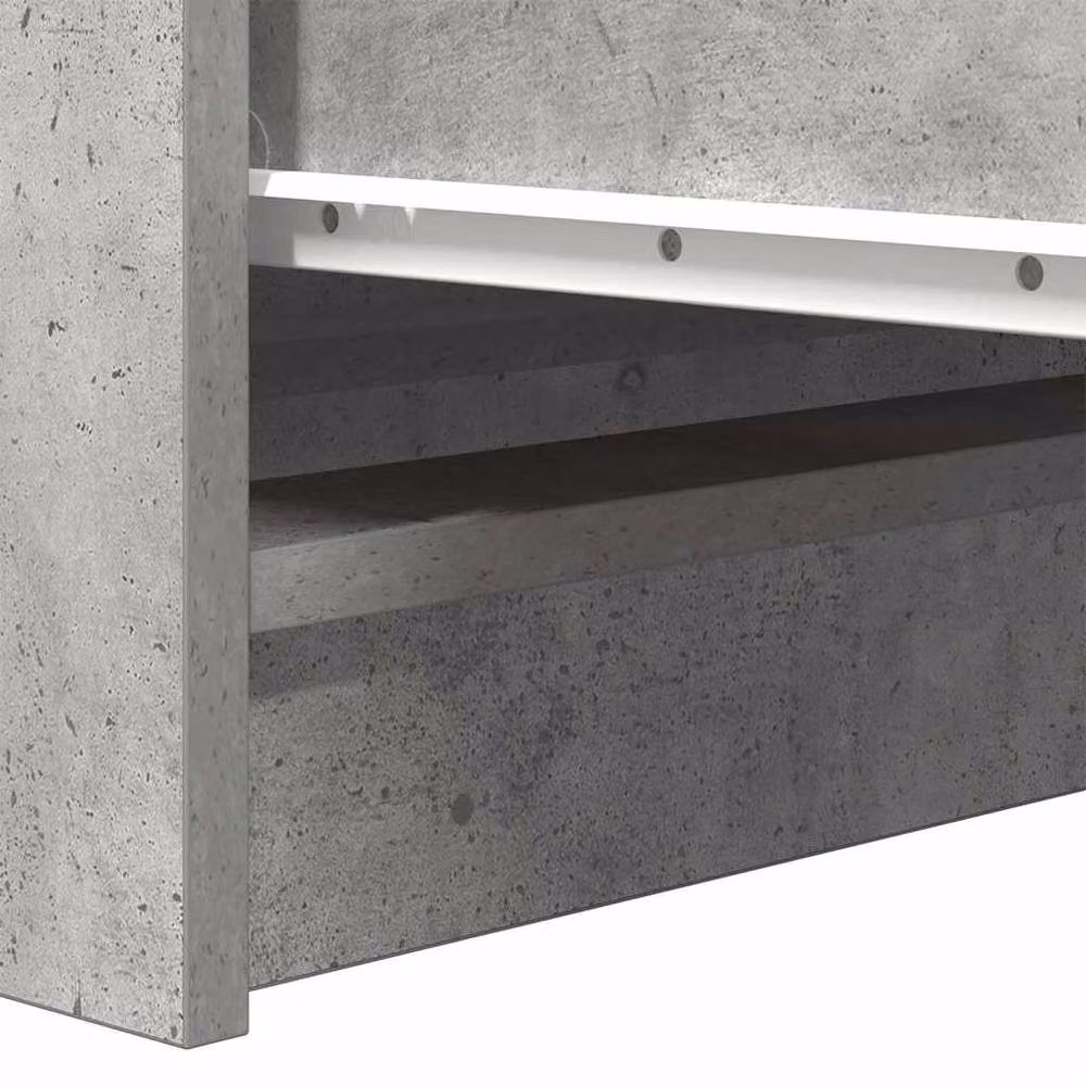 Berkfield Home Concrete Grey Sideboard in MDF, W/D/H: 37.5 x 35 x 76 cm – 3