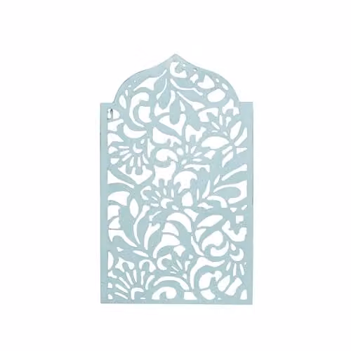 Melody Maison Green Floral Metal Garden Wall Plaque, W: 30 cm, H: 50 cm – 2