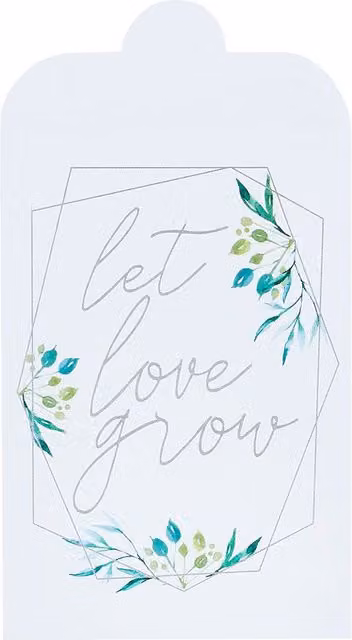 Club Green Let Love Grow White Seed Bags, Pack of 20