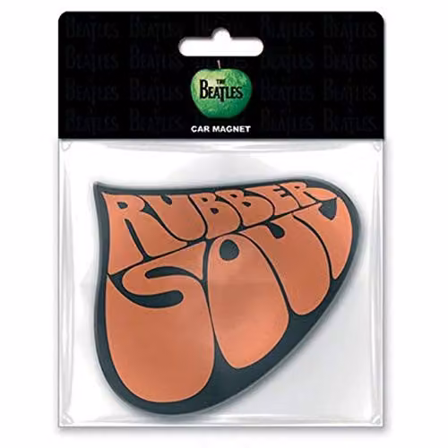 Rock Off The Beatles Rubber Soul Car Rubber Magnet in Red and Multicolour – 1