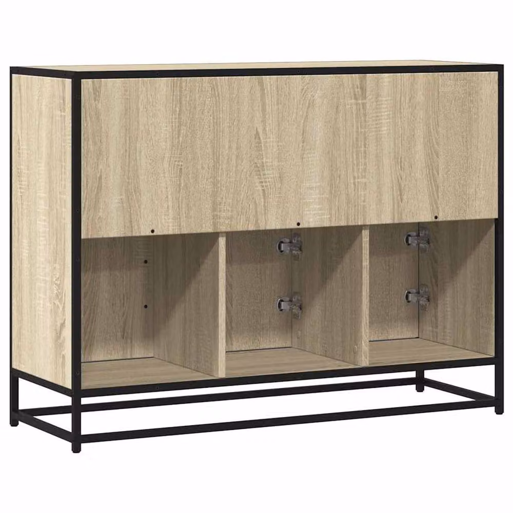 Berkfield Home Sonoma Oak Sideboard in Brown, W/D/H: 100 x 35 x 76 cm – 5