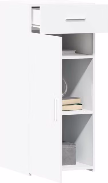 Berkfield Home White Matt MDF Sideboard W/D/H: 40 x 42.5 x 93 cm – 1