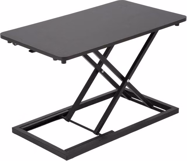 Garden Sanctuary Height Adjustable Standing Desk Converter in Black – 1