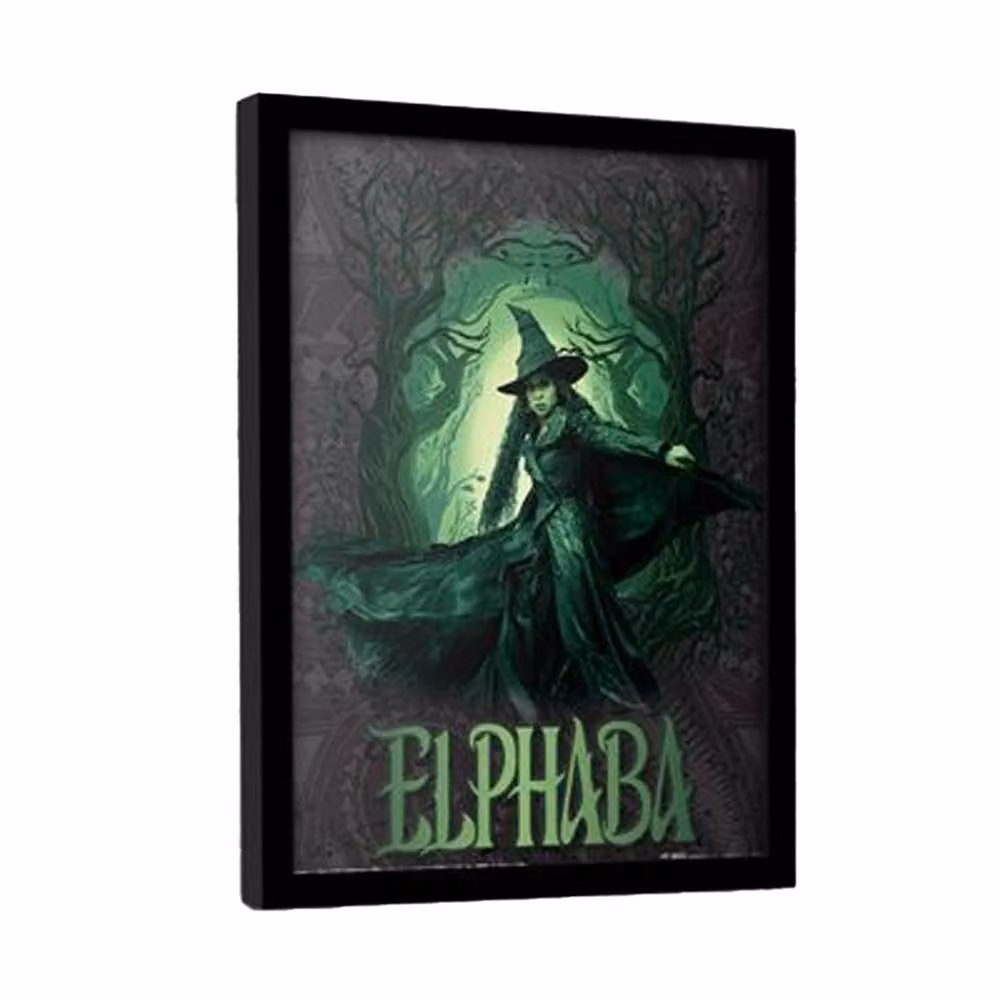 Wicked Elphaba Glow Framed Paper Poster in Black – 2