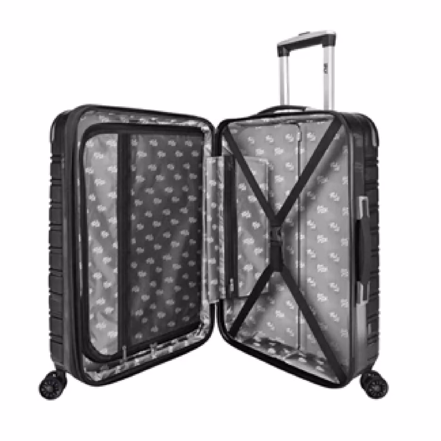 Ifly Luggage Hardside Spinner Medium Suitcase, Black with Gold Details, H x W x D: 65 x 40.7 x 29.2 cm – 2