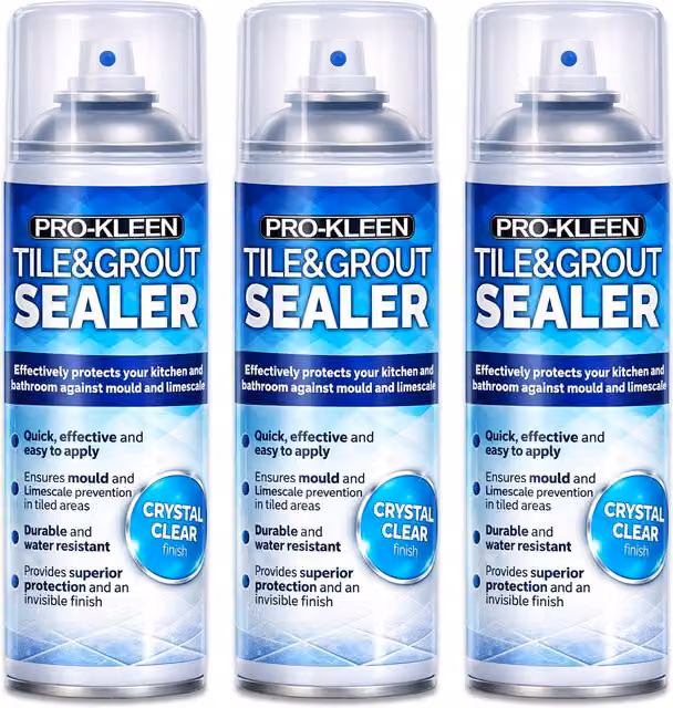 Pro-Kleen Waterproof Tile and Grout Sealer, Clear, 1200ml