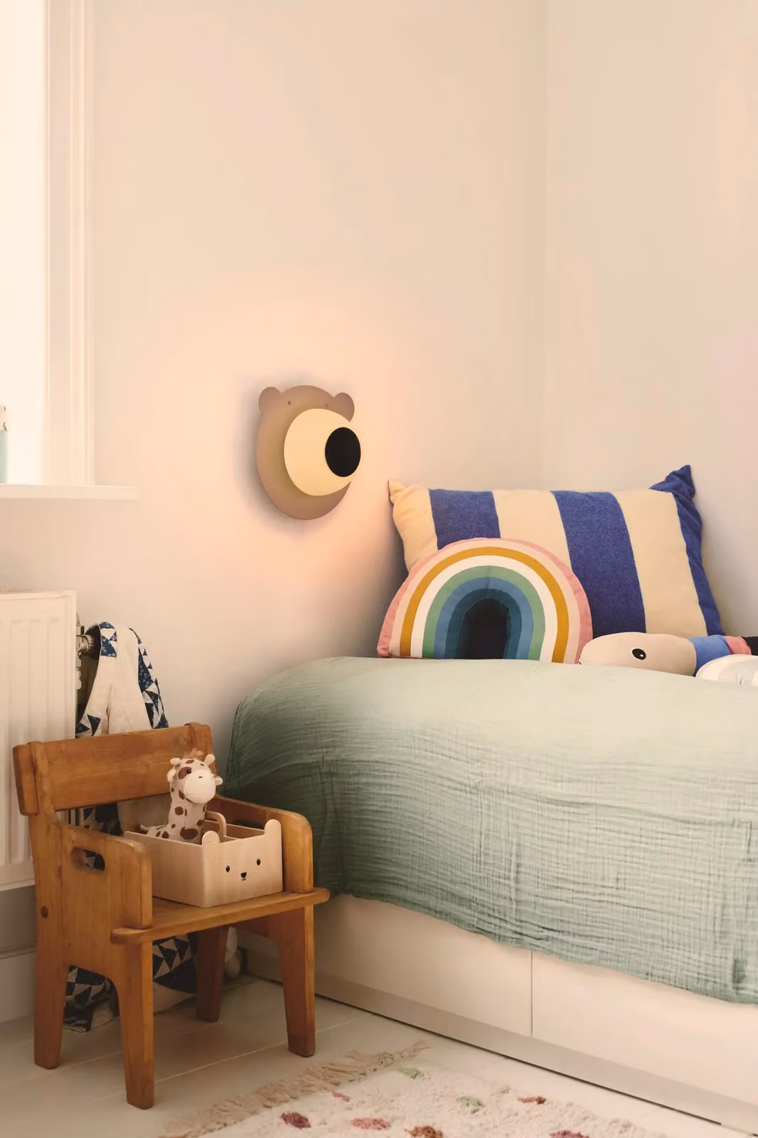 Nordlux Brunabear Brown Metal and Glass Wall Light for Childrens Rooms with E14 Socket – 3