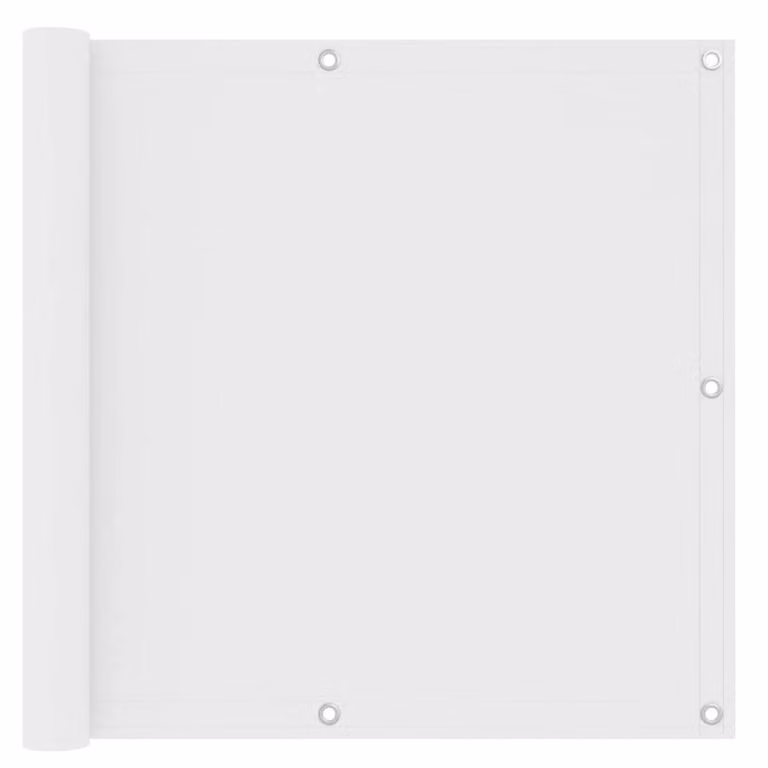Berkfield Home Modern Balcony Screen in White, W: 90 cm, W: 400 cm