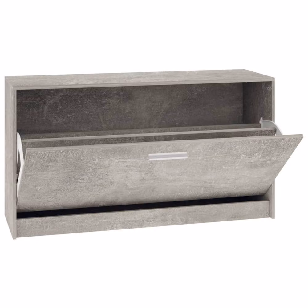 Berkfield Home Modern Grey Shoe Bench W/D/H: 80 x 24 x 45 cm – 2