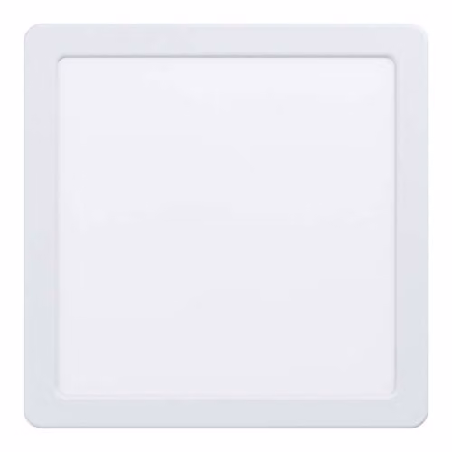Loops White Square LED Wall and Ceiling Flush Downlight, 16.5W, 4000K Cool White