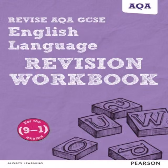 David Grant Pearson Revise AQA GCSE English Language Revision Workbook in Purple and Multicolour