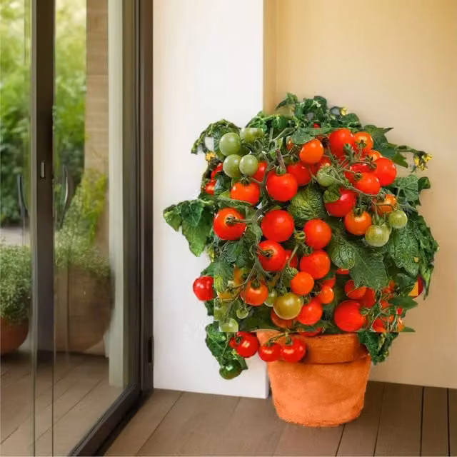 Plants By Post Red Cherry Tomato in a 5L Pot