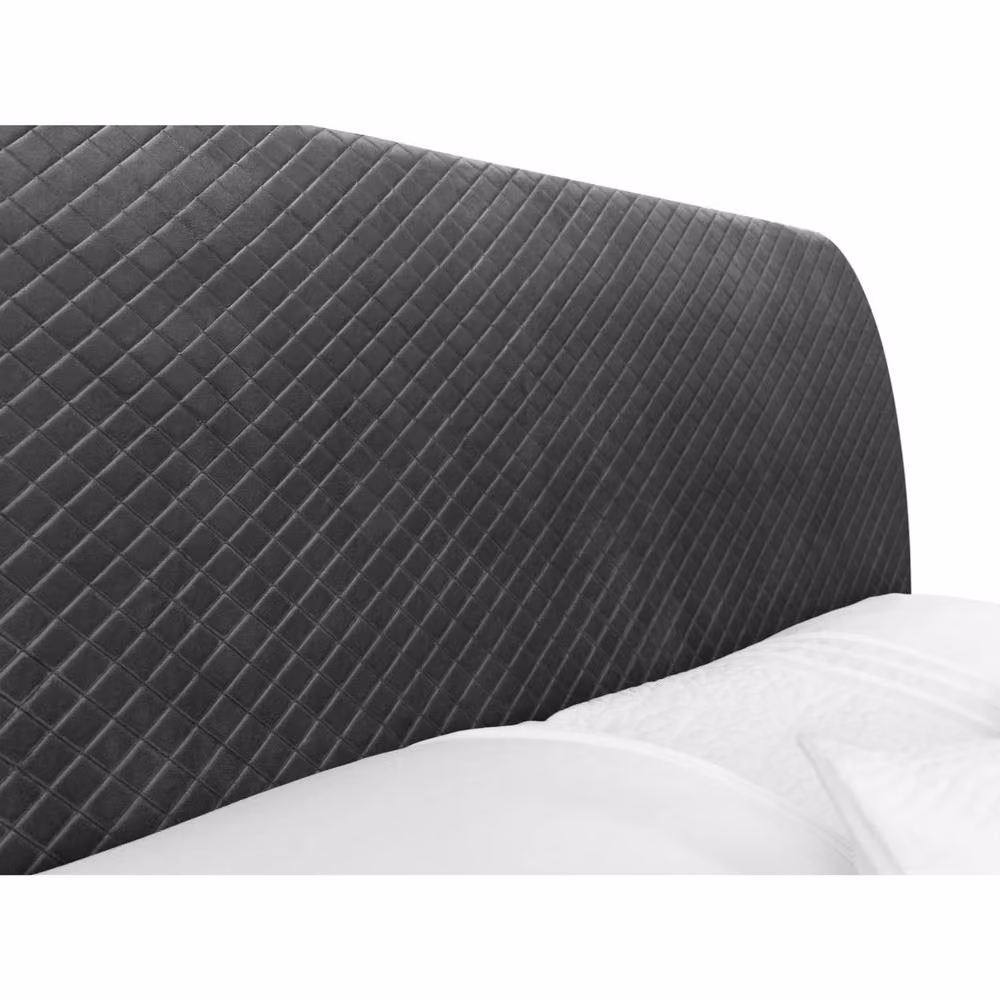 Cheshire Premium Cove Upholstered Bed in Grey, King Size (150 x 200 cm) – 6
