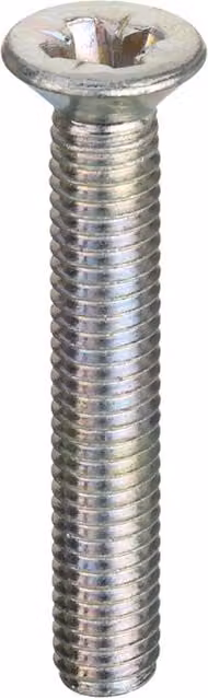 Unifix Pozi CSK Head Machine Screws DIN 965Z BZP Grey M4 x 6 mm