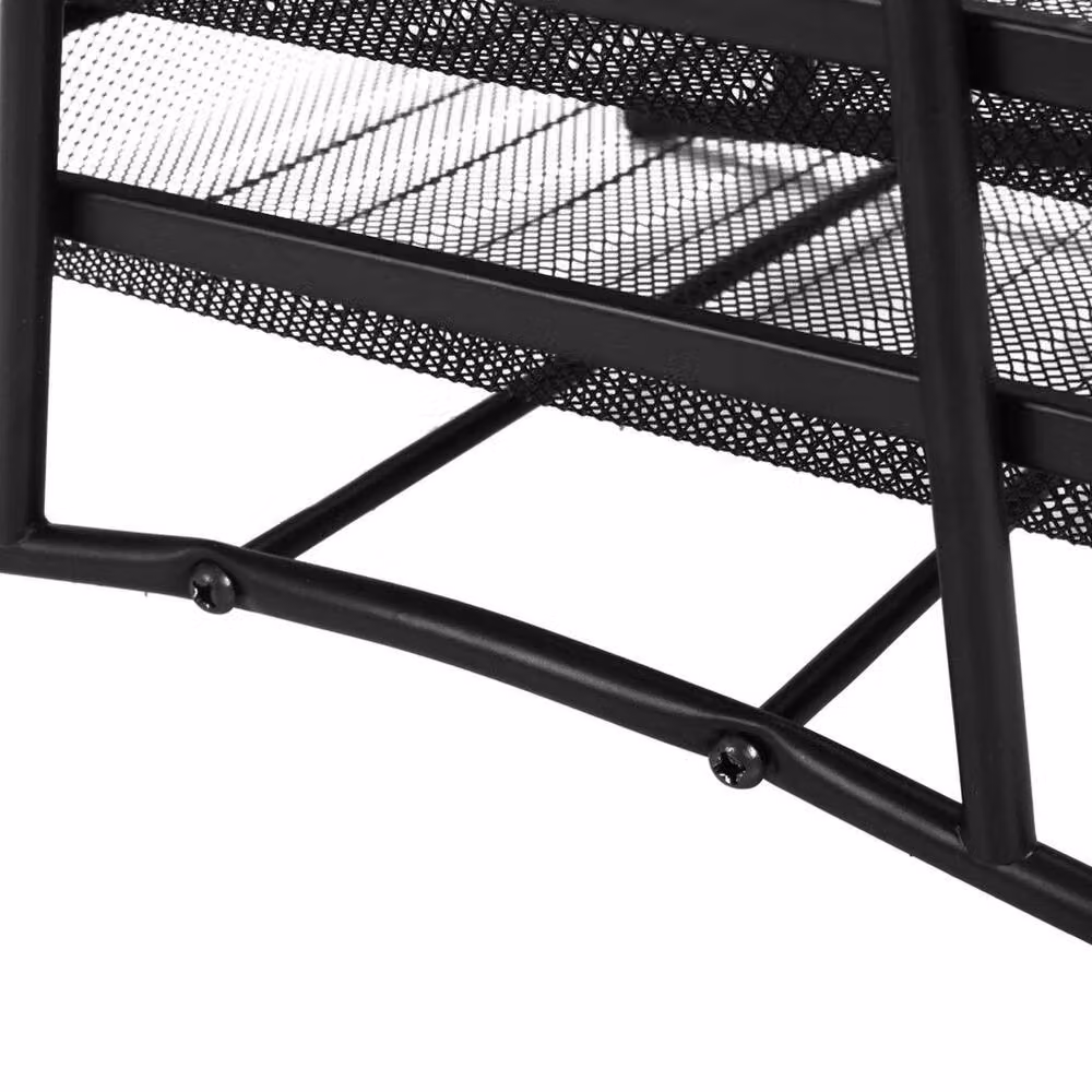 NESTLUNE 4 Tier Metal Office Filing Tray Holder for A4 Documents in Black, W/D/H: 100 x 15 x 15 cm – 4