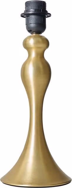 ValueLights Faulkner Tabletop Lamp in Gold/Brass, Height: 33.5 cm