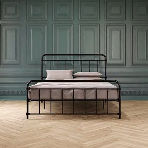DHP Wallace Metal Bed in Black, King Size (180 x 200 cm) – 2