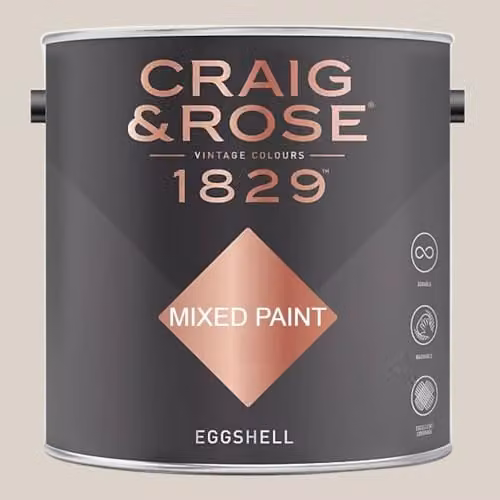 Craig & Rose 1829 Paint Stop Eggshell Paint in Pipe Clay, 2.5 l