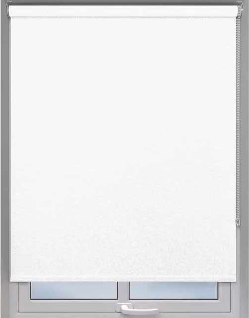 Terrys Snow White Plain Blackout Textile Made to Measure Roller Blind